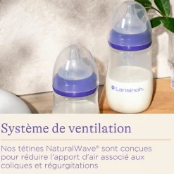 Biberon avec tétine NaturalWave (160 ml)