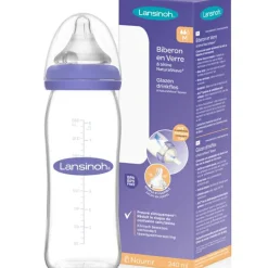 Biberon en verre Natural Wave spécial allaitement (240 ml)