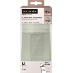 Biberon silicone débit moyen colour essence vert (240 ml)