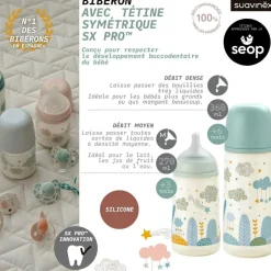 Biberon tétine SXPro L Dreams rose (360ml)