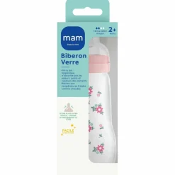Biberon Verre 260 ml Blush - Tétine débit 2