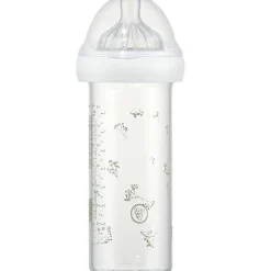 Biberon verre anti colique Gypsophile vert (240 ml)