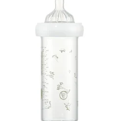 Biberon verre anti colique Gypsophile vert (240 ml)