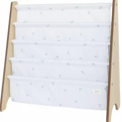 Bibliothèque en tissu recyclé Myrtilles ivoire