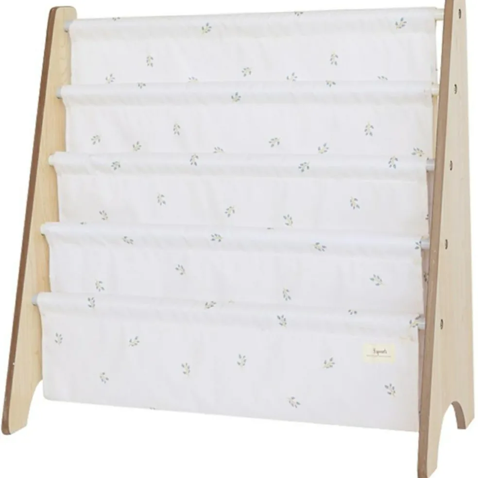 Bibliothèque en tissu recyclé Myrtilles taupe - Reconditionné