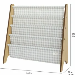 Bibliothèque en tissu recyclé Vichi beige