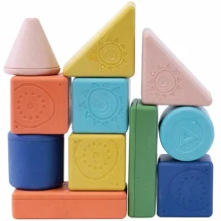 Blocs à empiler et hochet (11 pièces)