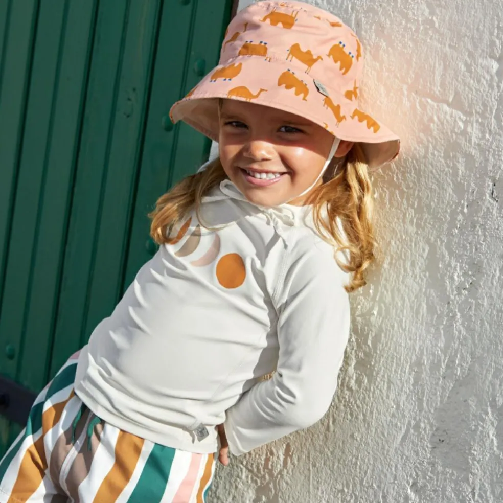 Bob réversible anti-UV Camel pink (19-36 mois)