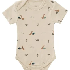 Body manches courtes en coton bio Rabbit (0-3 mois : 50 à 60 cm)