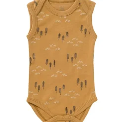 Body sans manches en coton bio Woods spruce yellow (6-12 mois : 67 à 74 cm)