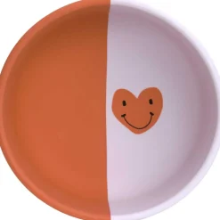 Bol en silicone Happy Rascals Coeur lavande