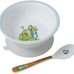 Bol ventouse et cuillère Pierre Lapin