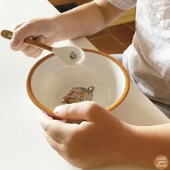 Bol ventouse et cuillère Pierre Lapin