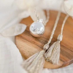 Bola de grossesse Astre cordon moka (plaqué argent 925)