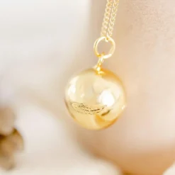 Bola de grossesse Caresse chaîne (or jaune 18 carats)