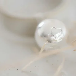 Bola de grossesse Cœur à cœur cordon nuage (plaqué argent 925)