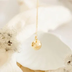 Bola de grossesse Equilibre chaîne personnalisable (or jaune 18 carats)