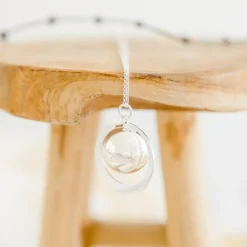 Bola de grossesse Gaïa chaîne (plaqué argent 925)