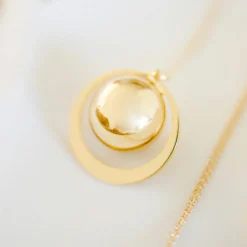 Bola de grossesse Gaïa chaîne (or jaune 18 carats)