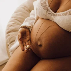 Bola de grossesse Gaïa chaîne (or jaune 18 carats)