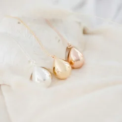 Bola de grossesse Goutte chaîne (plaqué argent 925)