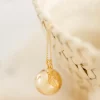 Bola de grossesse Gri-Gri Plume chaîne (or jaune 18 carats)