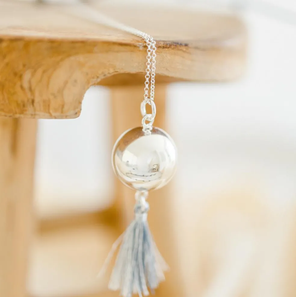 Bola de grossesse Mala chaîne (plaqué argent 925)