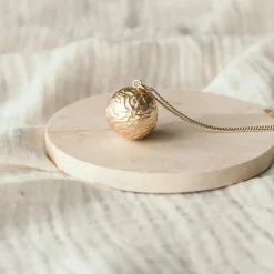 Bola de grossesse Peau à peau chaîne (or jaune 18 carats)