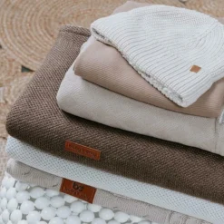 Bonnet bébé en teddy coton bio Soul Linen (0-3 mois)