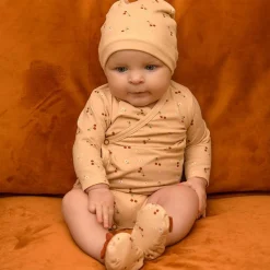 Bonnet de naissance en coton Cerise (1 mois)
