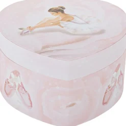 Boîte à bijoux coeur phosphorescent Ballerine