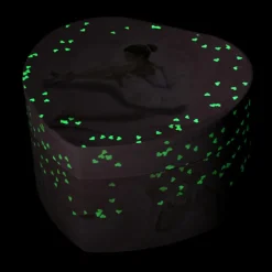 Boîte à bijoux coeur phosphorescent Ballerine