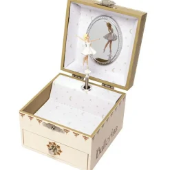 Boîte à bijoux musicale cube phosphorescente Ballerina