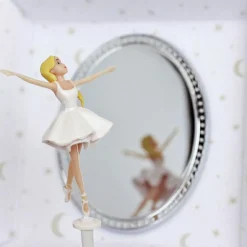 Boîte à bijoux musicale cube phosphorescente Ballerina