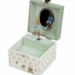 Boîte à bijoux musicale cube Pierre Lapin libellule
