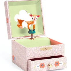 Boîte à bijoux musicale Faon des bois