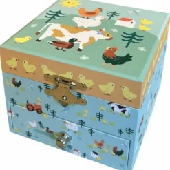 Boîte à bijoux musicale Ferme