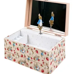Boîte à bijoux musicale Fraises Pierre Lapin