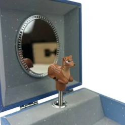 Boîte à bijoux musicale phosphorescente Renard dans la Forêt