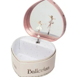 Boîte à bijoux musicale phosphorescente coeur Ballerina