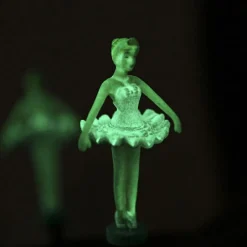 Boîte à bijoux musicale phosphorescente Ballerine bleue
