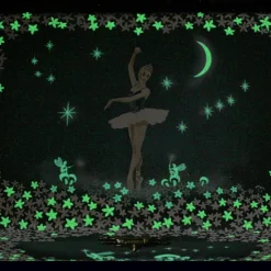 Boîte à bijoux musicale phosphorescente Ballerine bleue