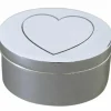 Boîte à dents Coeur (métal argenté)