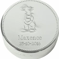 Boîte à dents métal argenté (personnalisable)