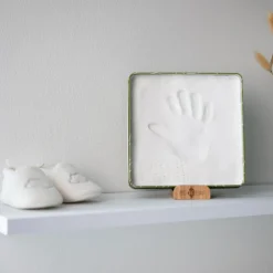 Boîte à empreintes Baby Box Carrée Olive Tree