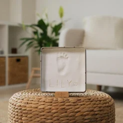 Boîte à empreintes Baby Box Carrée Jolis Cœurs