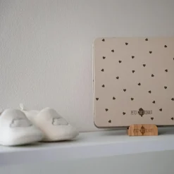 Boîte à empreintes Baby Box Carrée Jolis Cœurs