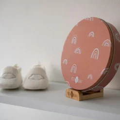 Boîte à empreintes Baby Box Ronde Rainbow Terracotta