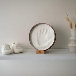 Boîte à empreintes Baby Box Ronde Rainbow Terracotta