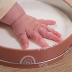 Boîte à empreintes Baby Box Ronde Rainbow Terracotta